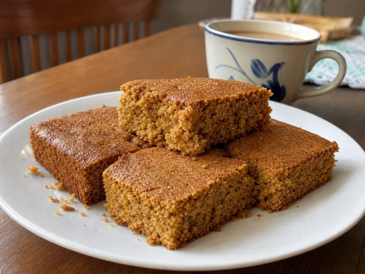 African Ginger Cake — served