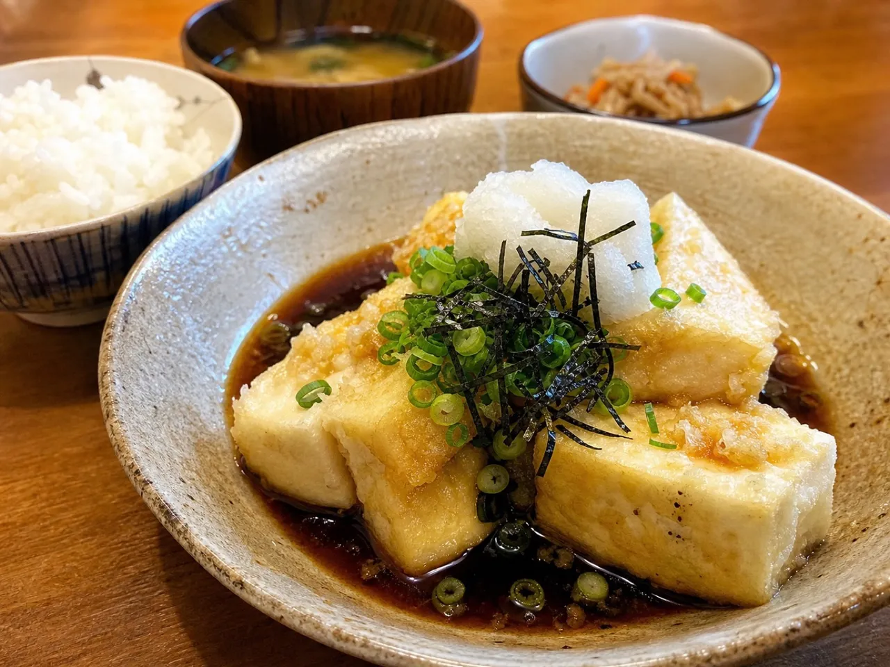 Agedashi Tofu — served