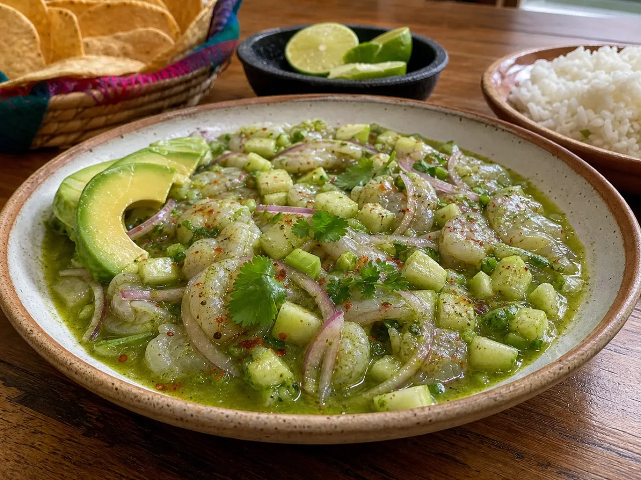 Aguachile — served
