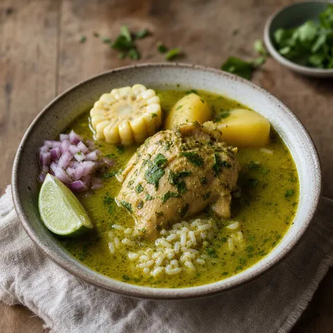 Aguadito de Pollo (Peruvian Green Chicken Soup) — Peruvian recipe