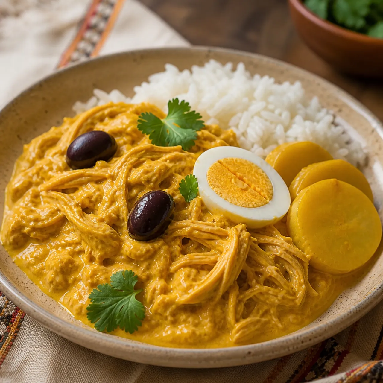 Aji de Gallina (Creamy Chicken Stew) — Peruvian recipe