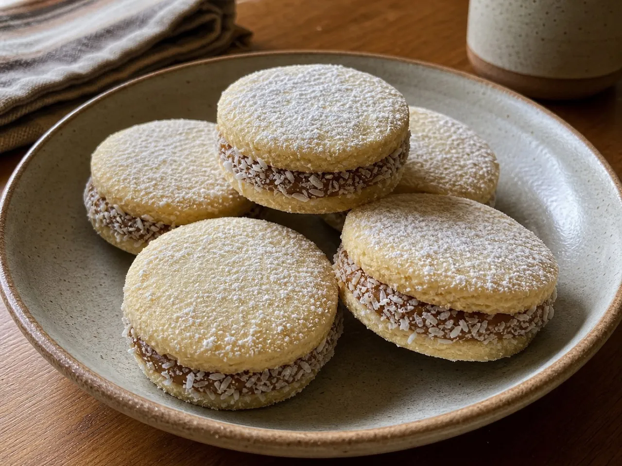 Alfajores — served