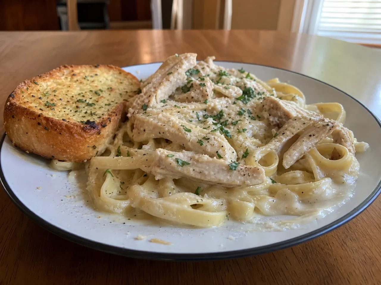 Alfredo Sauce — served