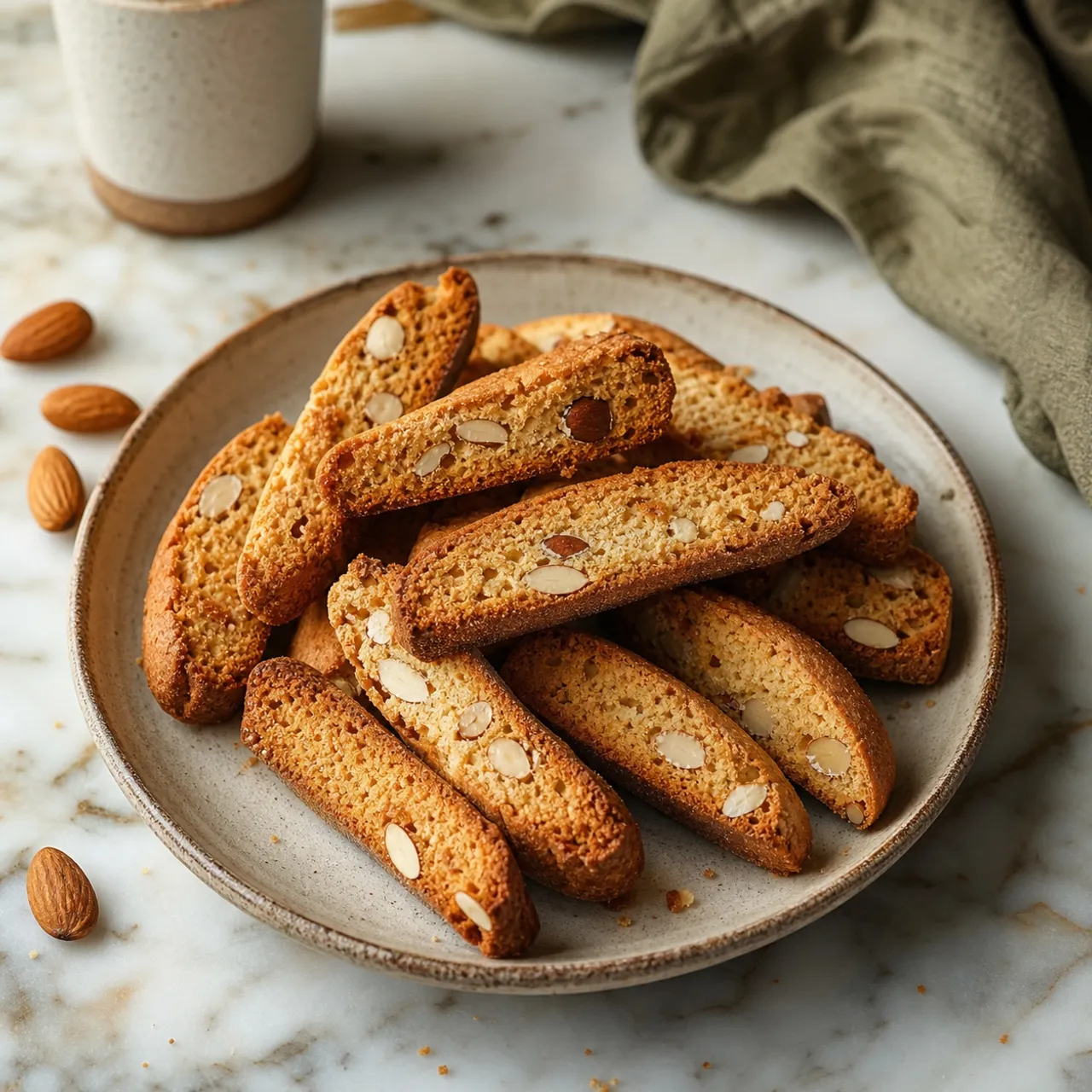 Almond Biscotti — Mediterranean recipe