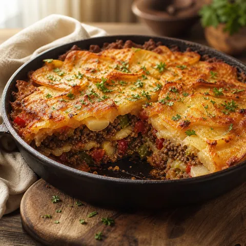 Amish Six Layer Dinner — Meat & Pork recipe