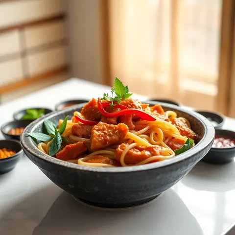 Andong Jjimdak (Braised Chicken with Glass Noodles)