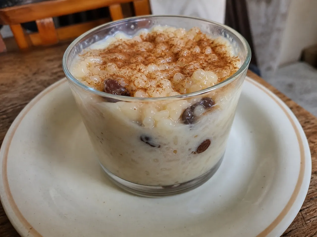 Arroz con Leche (Peruvian Rice Pudding) — served