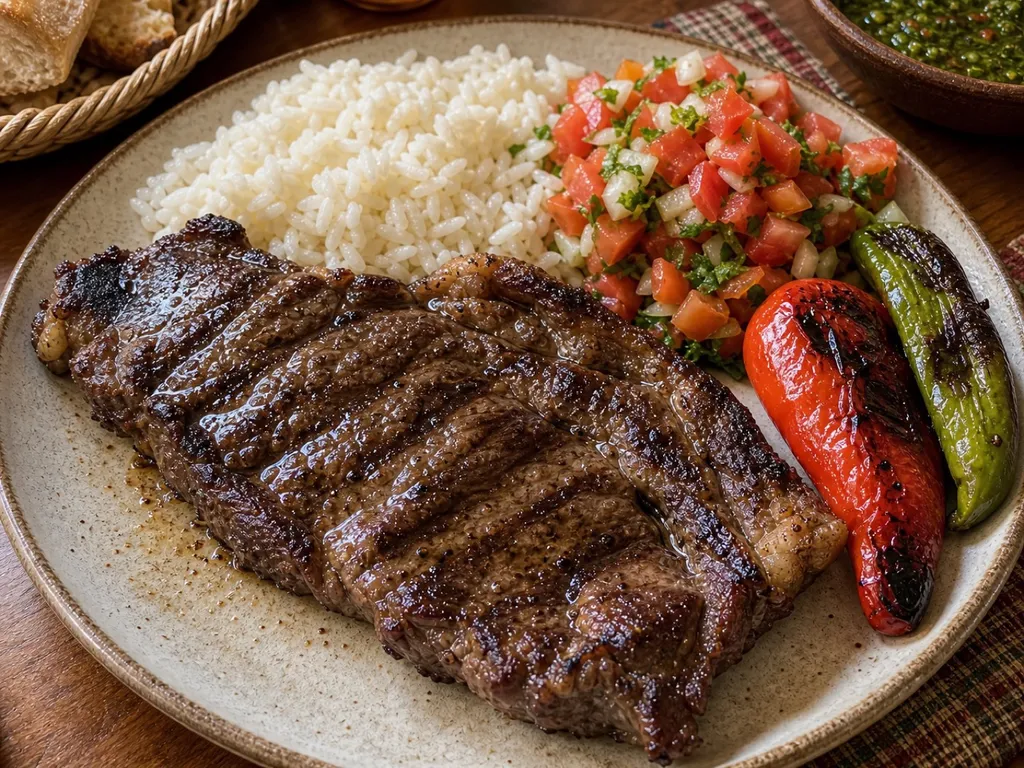 Asado — plated and served