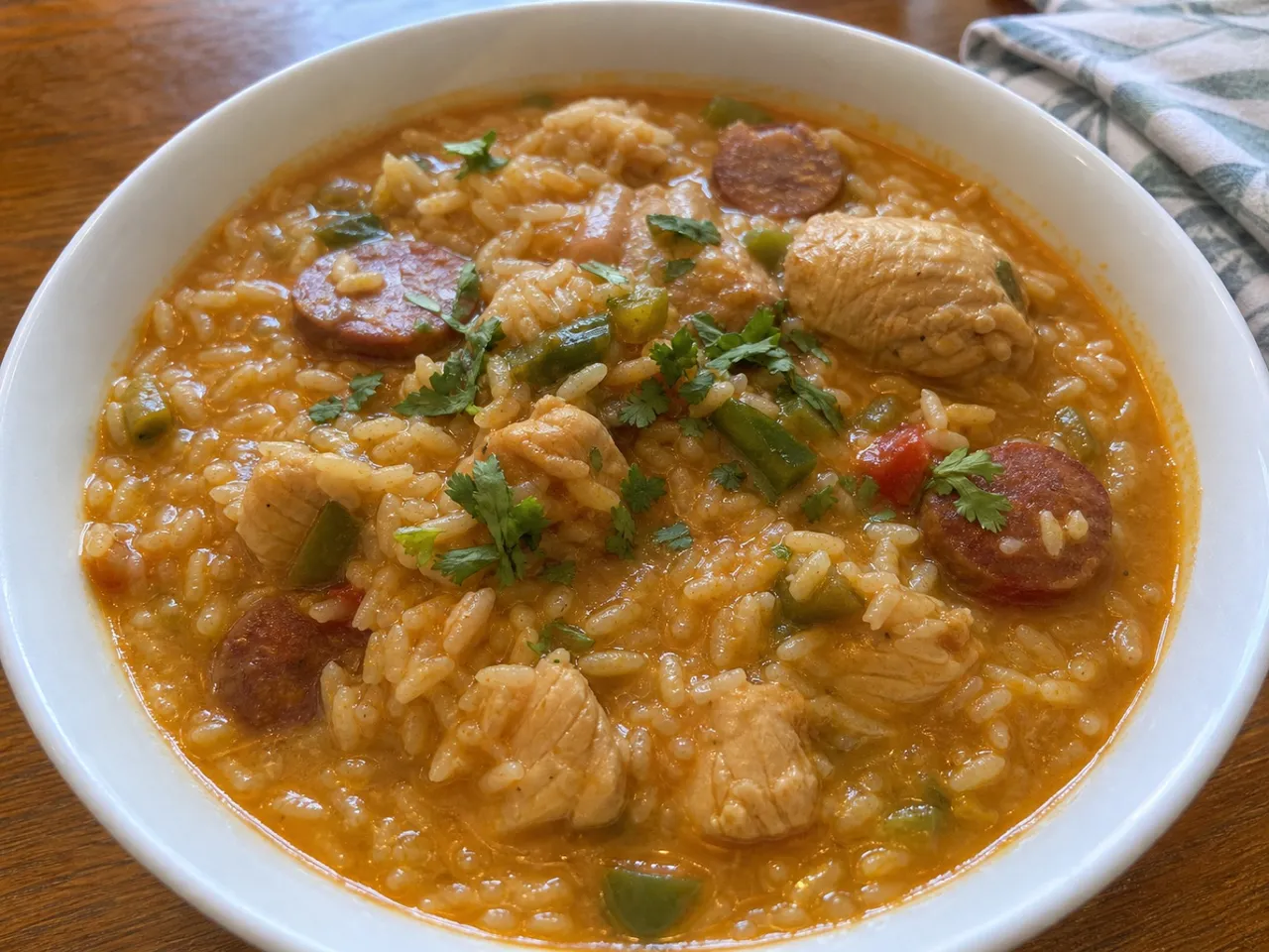 Asopao — served