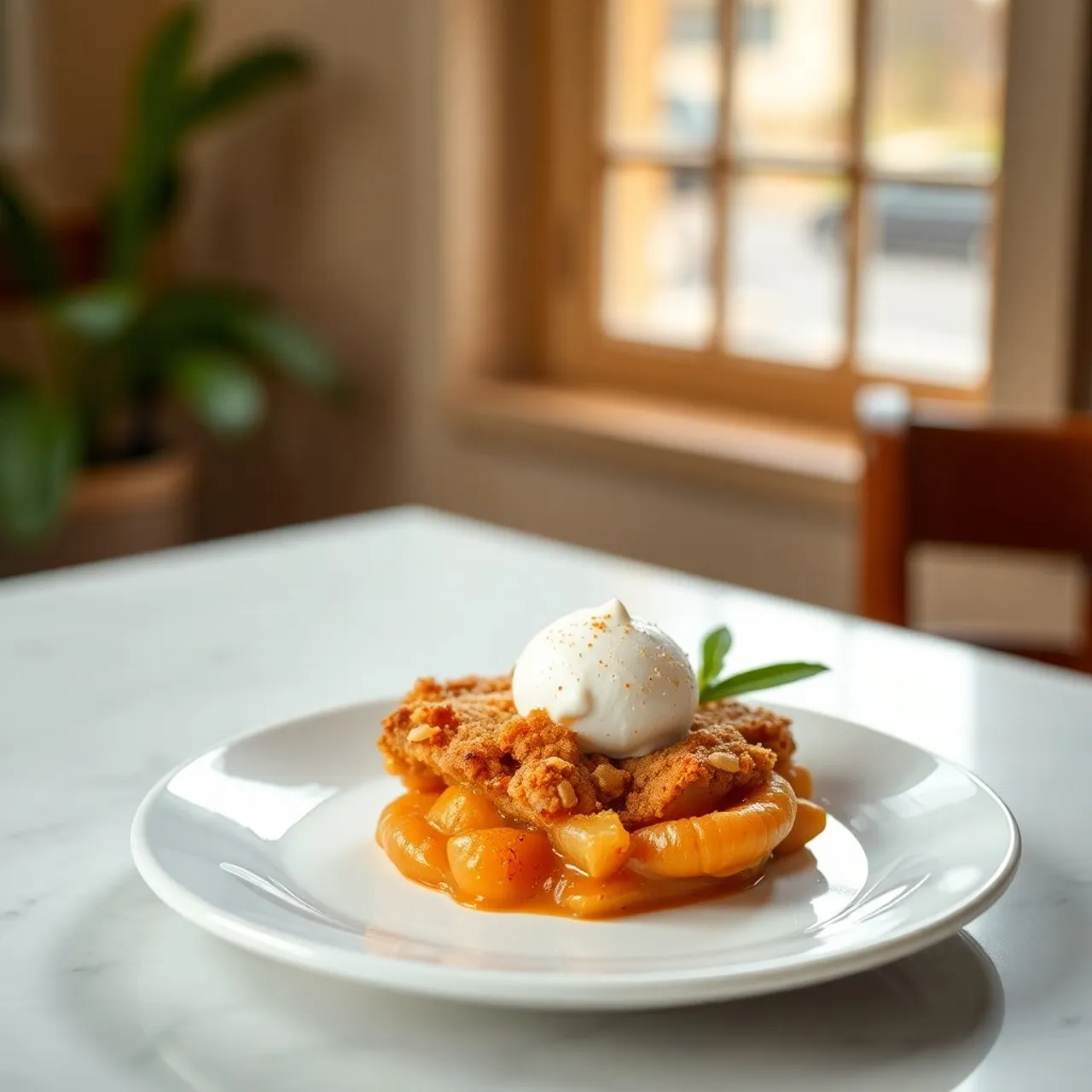 Autumn Moon Cafe's Apple Crisp — Desserts recipe