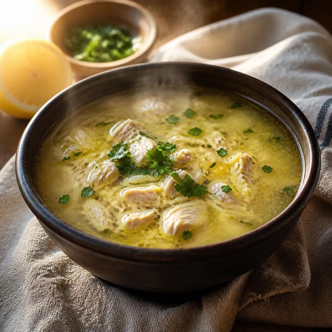 Avgolemono (Greek Lemon Chicken Soup) — Soups & Stews recipe
