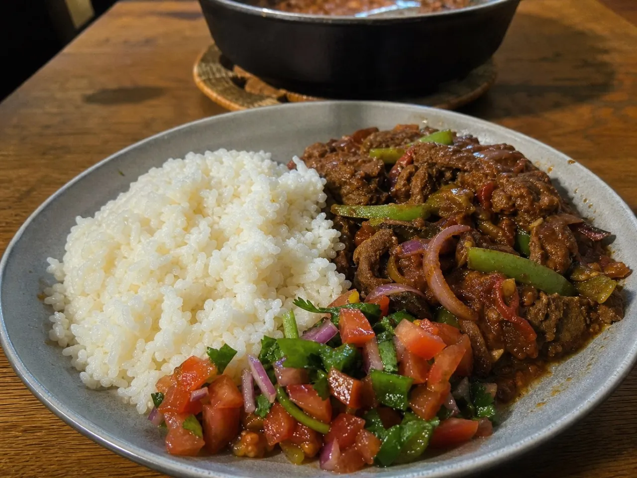 Awaze Tibs — served