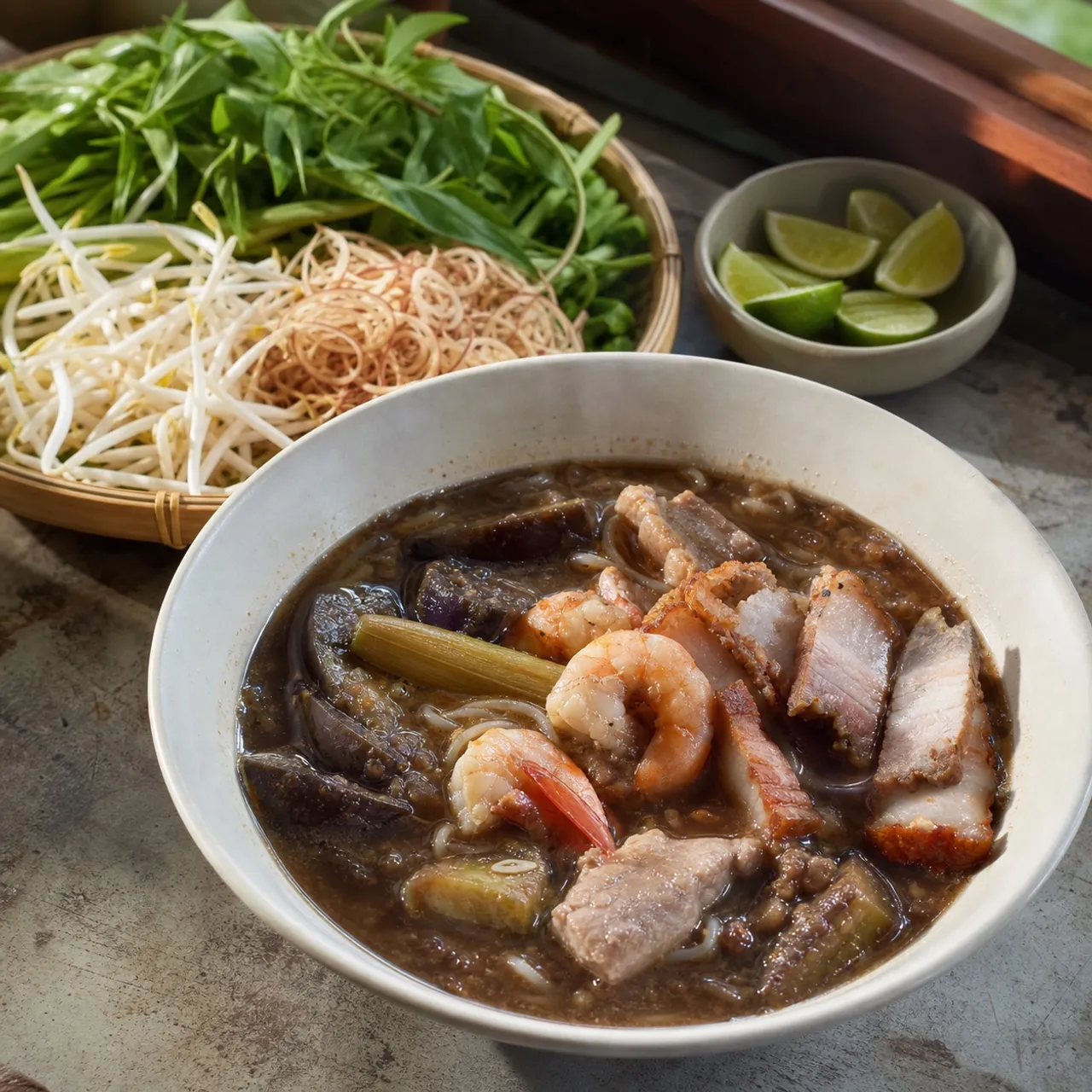 Bún Mắm (Fermented Fish Noodle Soup) — Vietnamese recipe