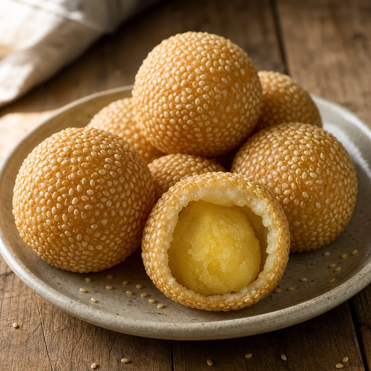 Bánh Cam (Sesame Balls) — Vietnamese recipe
