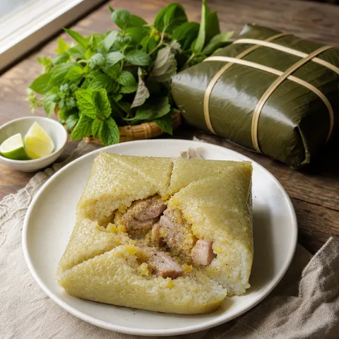 Bánh Chưng (Sticky Rice Cake) — Vietnamese recipe