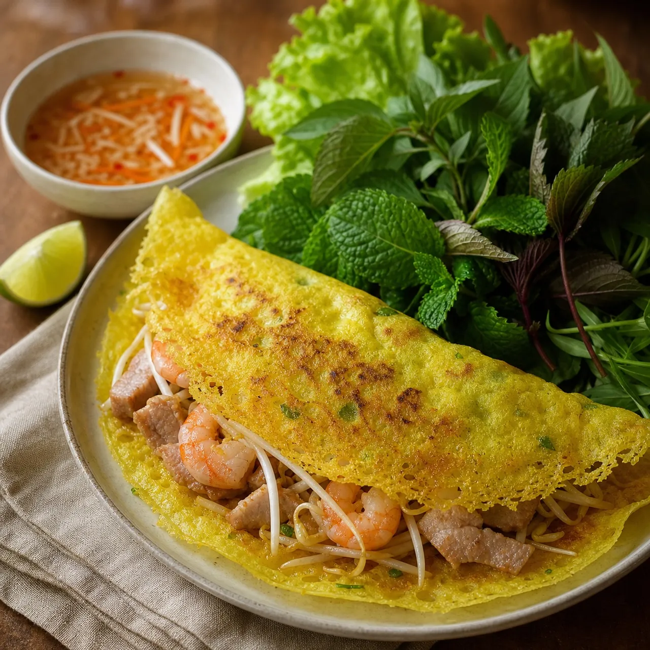Bánh Xèo (Crispy Vietnamese Pancake) — Vietnamese recipe