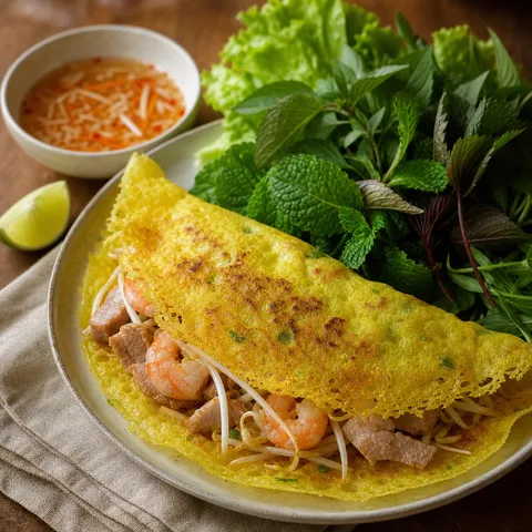 Bánh Xèo (Crispy Vietnamese Pancake) — Vietnamese recipe