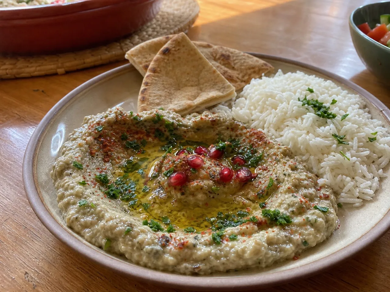 Baba Ganoush — served
