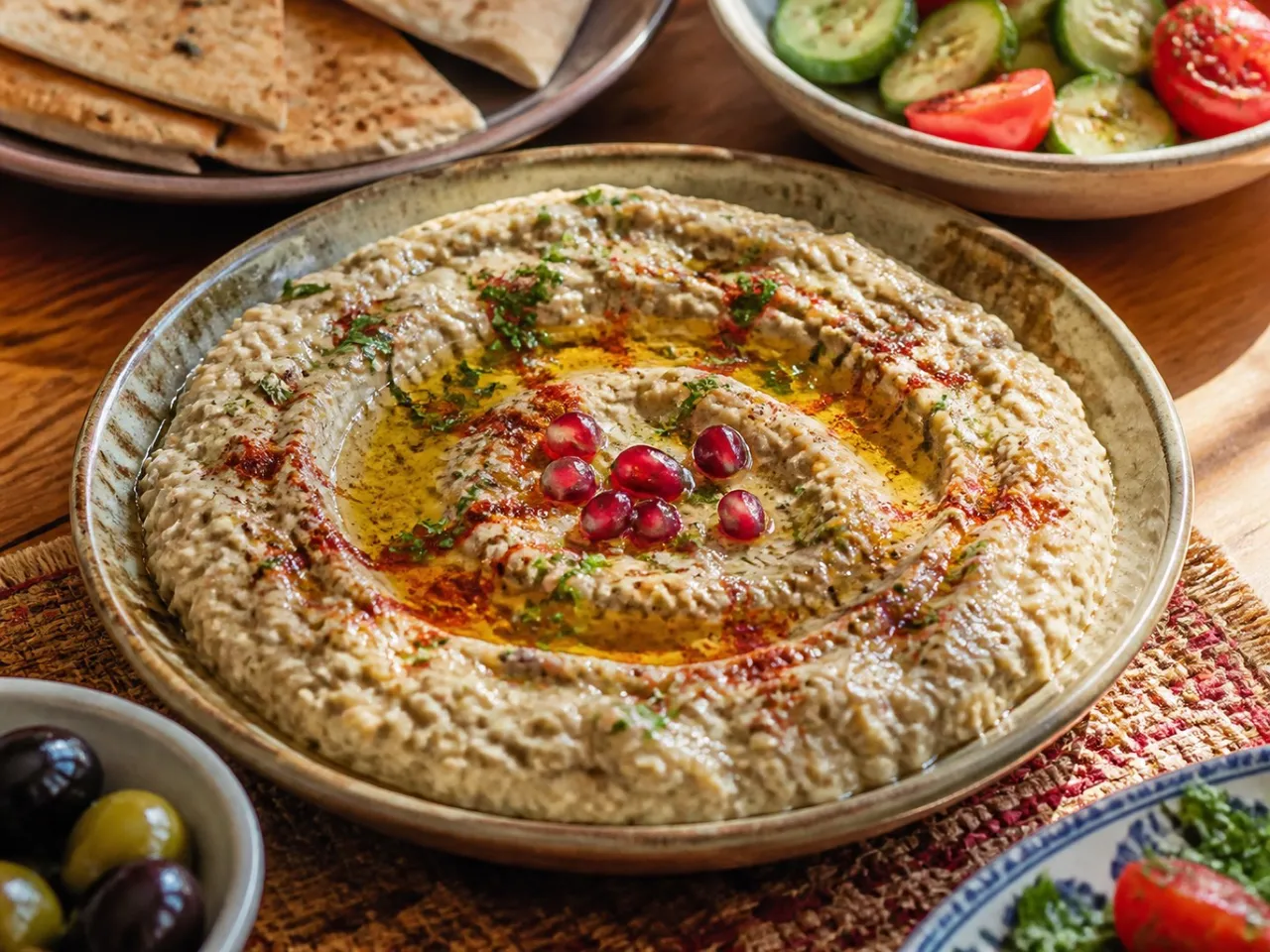 Baba Ghanoush — served