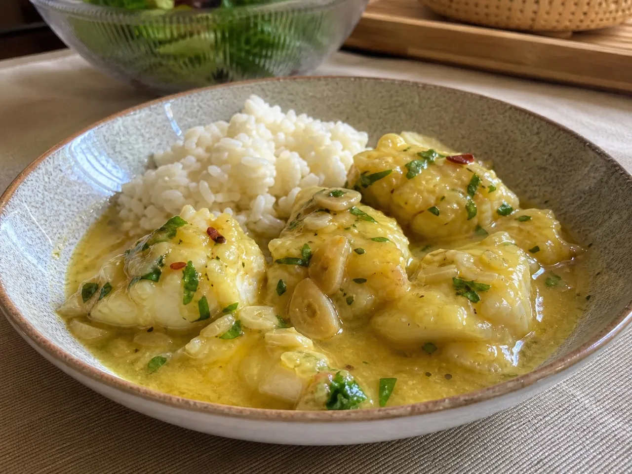 Bacalao al Pil-Pil — served