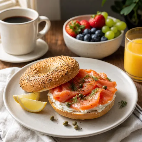 Bagel with Lox — Breakfast recipe