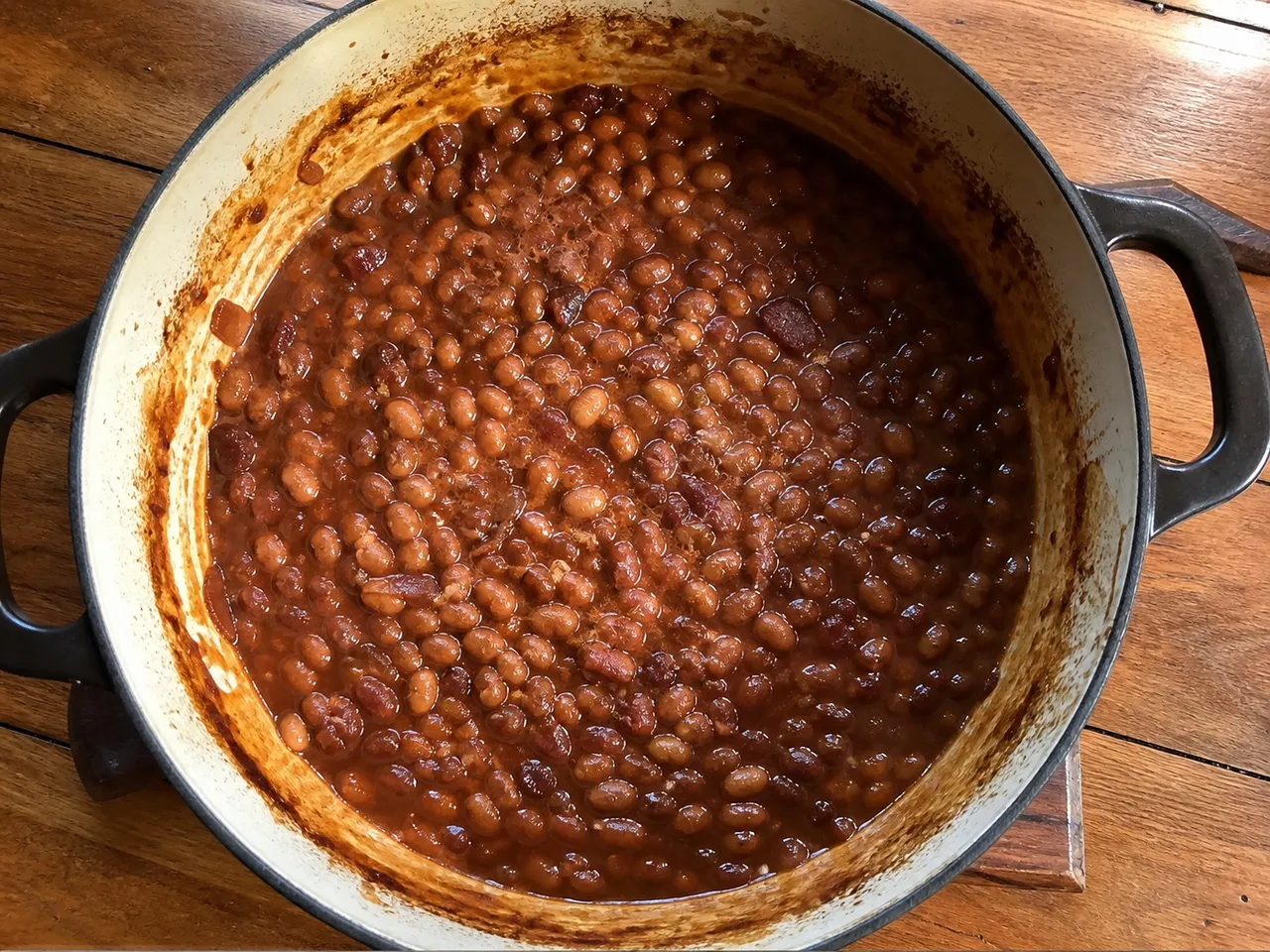 Baked Beans — served
