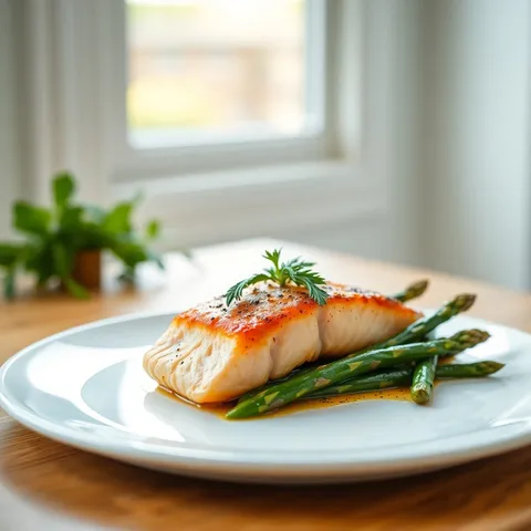 Baked Salmon with Asparagus