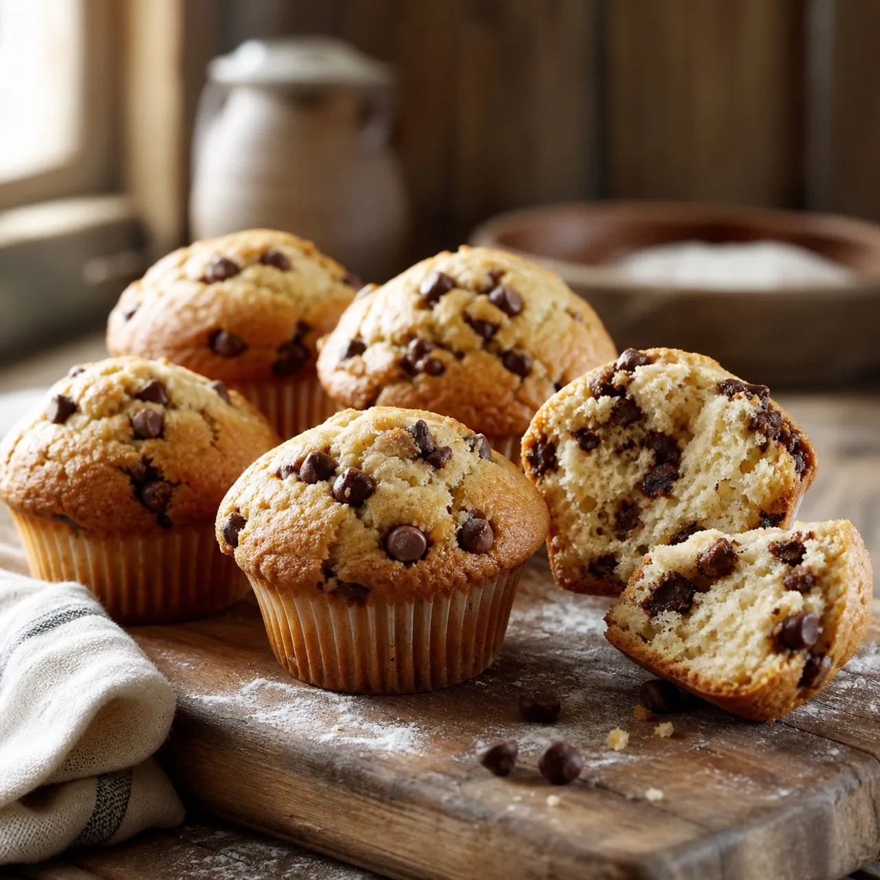 Bakery-Style Chocolate Chip Muffins — Breads recipe