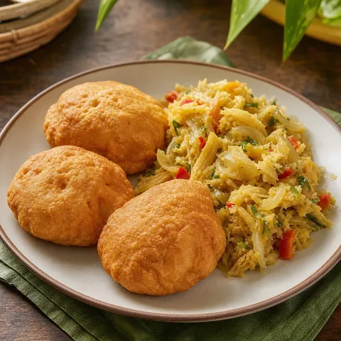 Bakes and Saltfish — Caribbean recipe