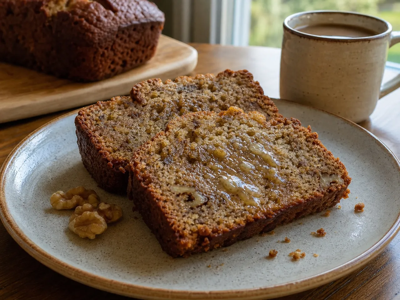 Banana Bread — served