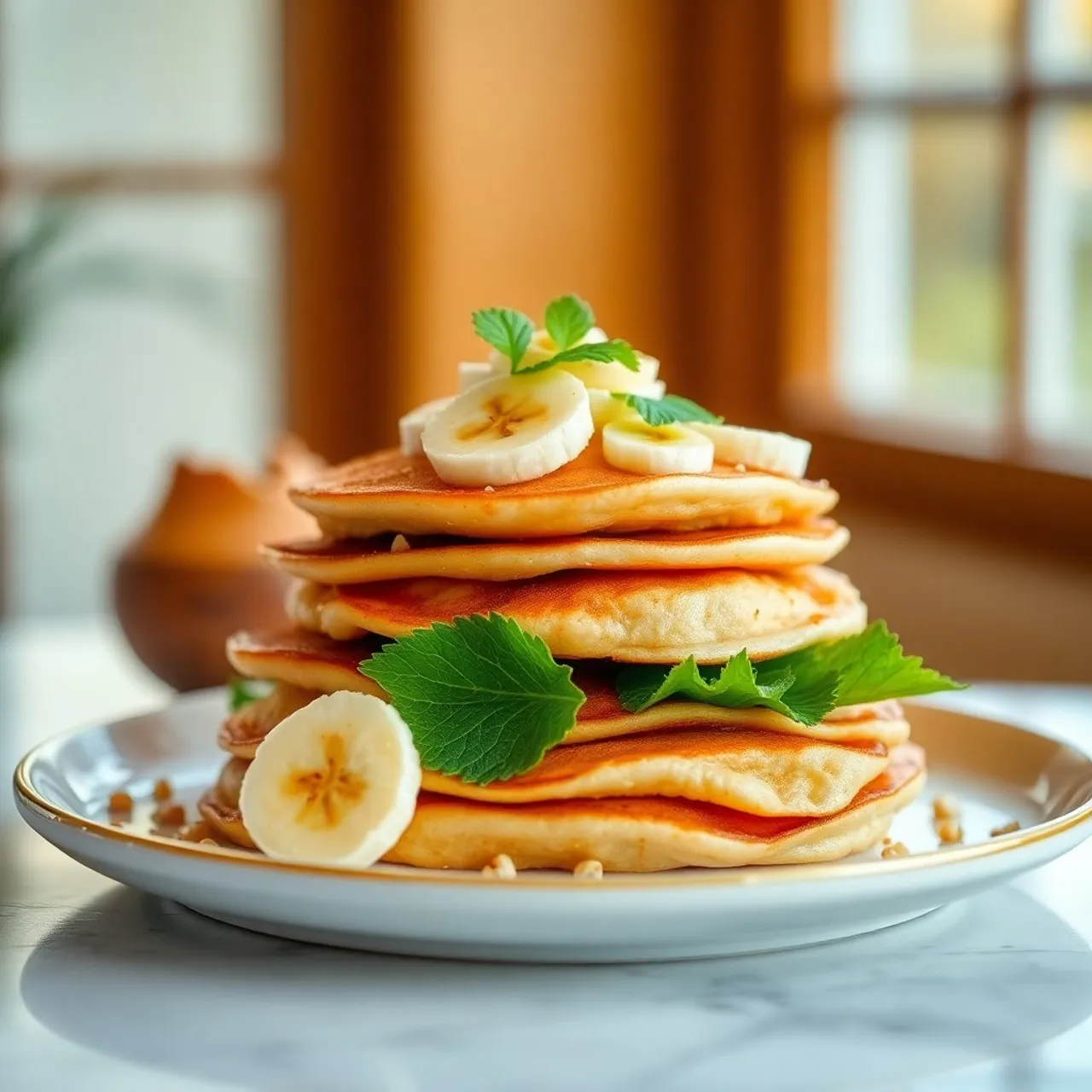 Banana Macadamia Nut Pancakes — Hawaiian recipe