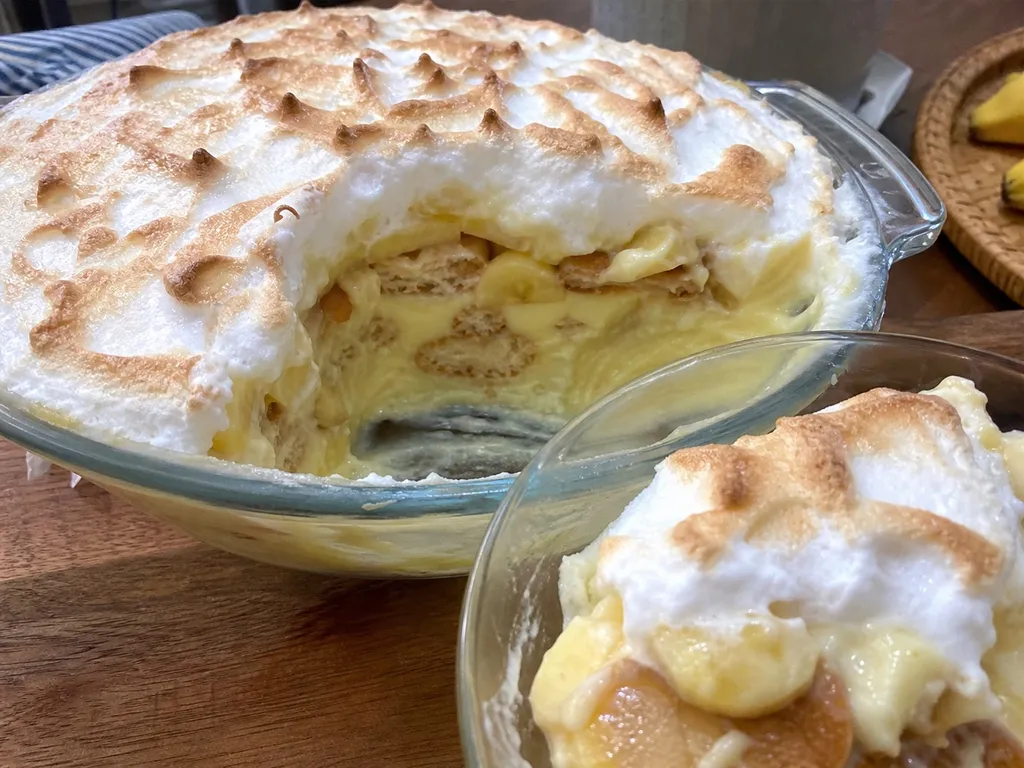 Banana Pudding — plated and served