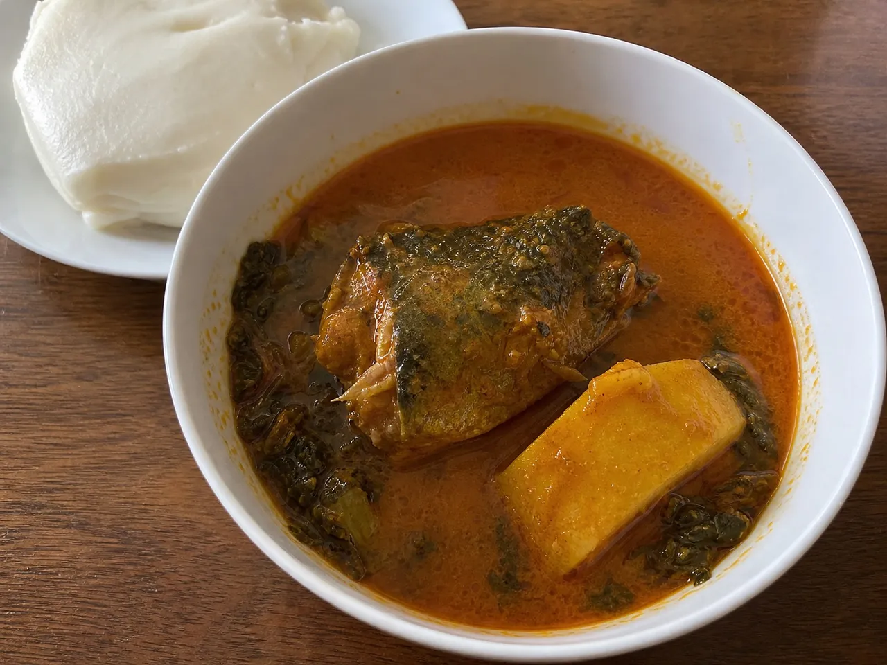 Banga Soup — served