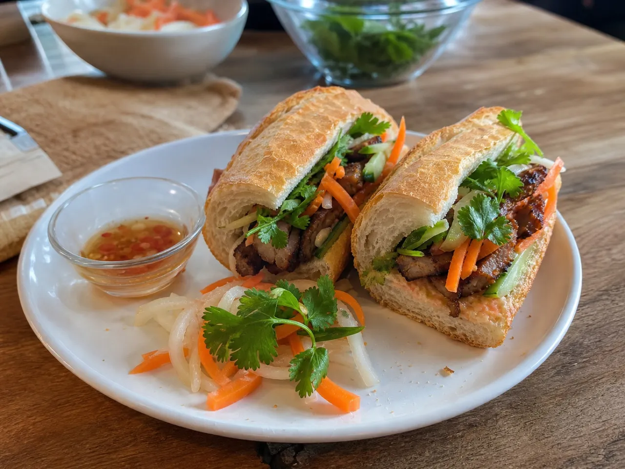 Banh Mi — served