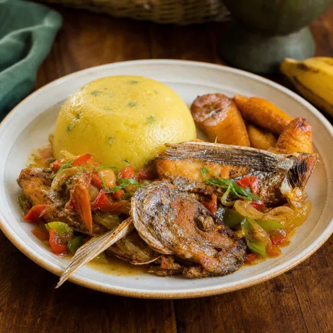 Barbados Flying Fish and Cou-Cou — Caribbean recipe