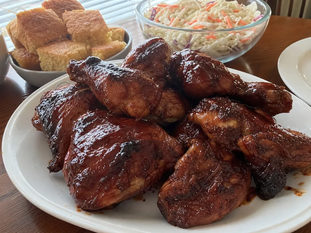Barbecue Chicken — plated and served