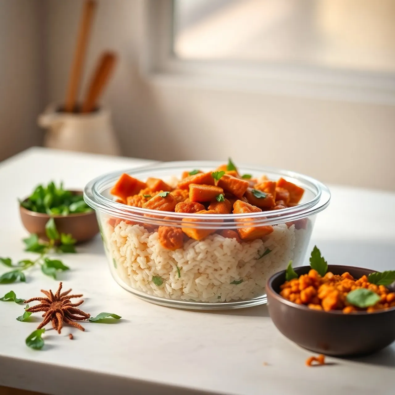BBQ Chicken Rice Bowl — Meal Prep recipe