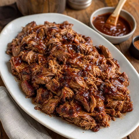 BBQ Pulled Pork Platter — Southern Soul Food recipe