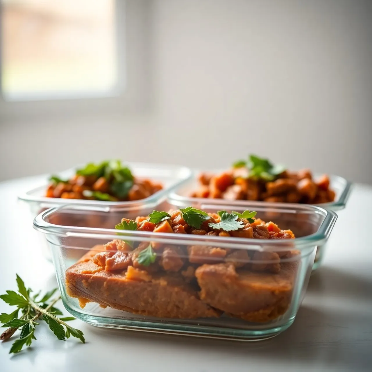 BBQ Pulled Pork Stuffed Sweet Potatoes — Meal Prep recipe