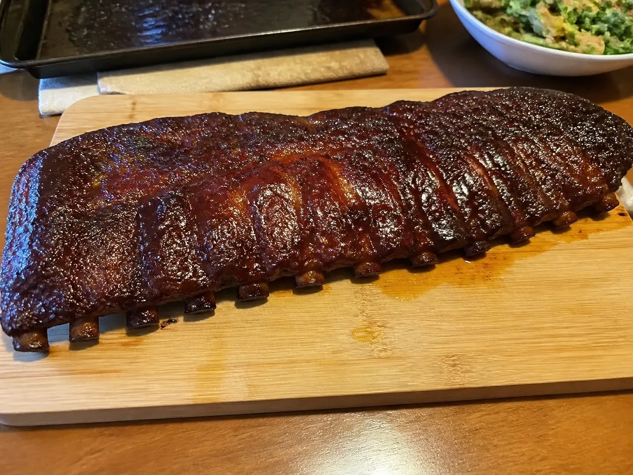 BBQ Ribs — served