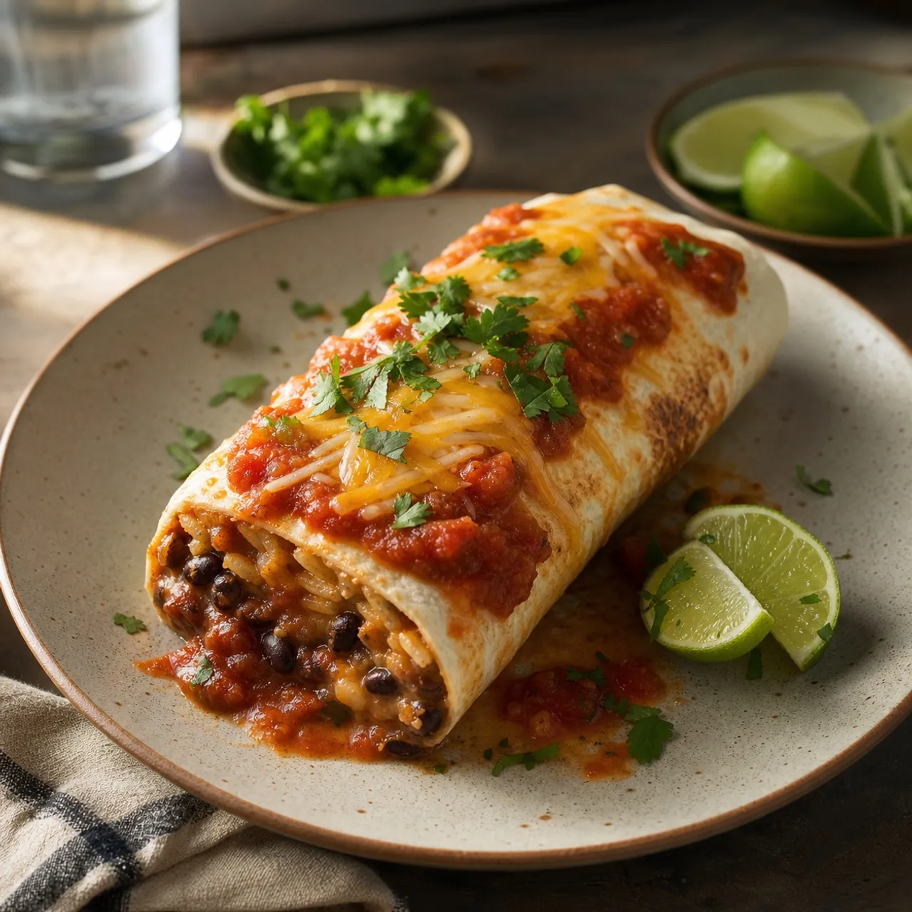 Bean and Cheese Burrito — Tex Mex recipe