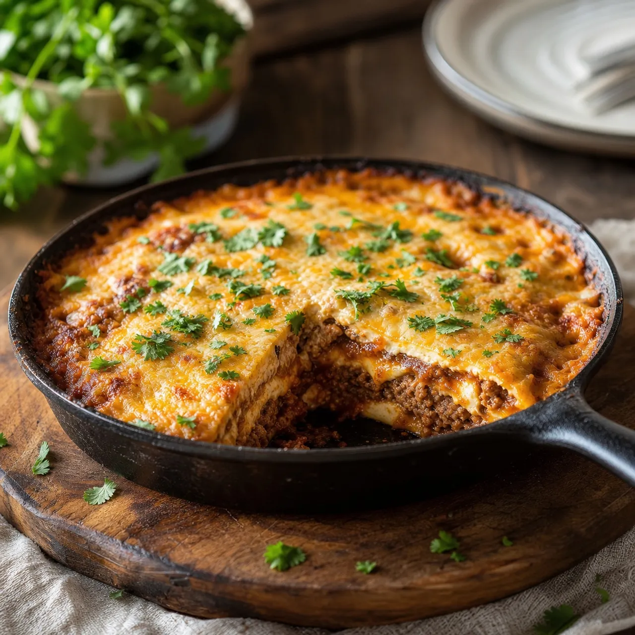 Beef Enchilada Casserole — Meat & Pork recipe