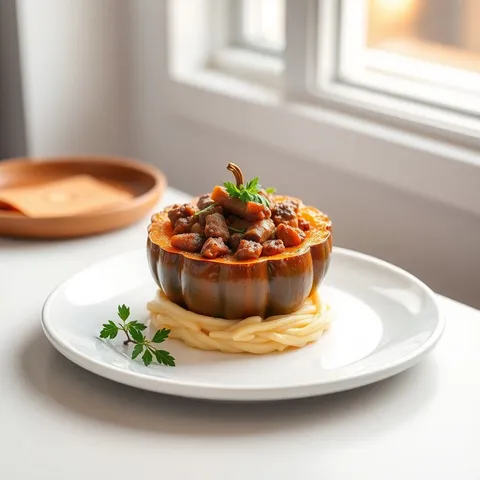 Beef-Stuffed Acorn Squash