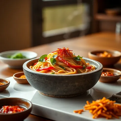 Bibim Naengmyeon (Spicy Cold Noodles)