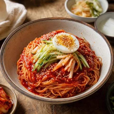 Bibim Naengmyeon (Spicy Cold Noodles) — Korean recipe