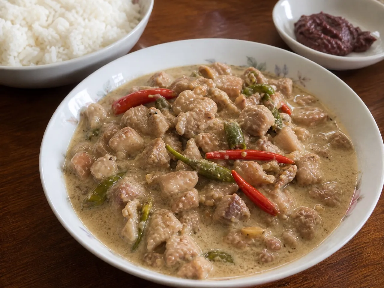 Bicol Express — served