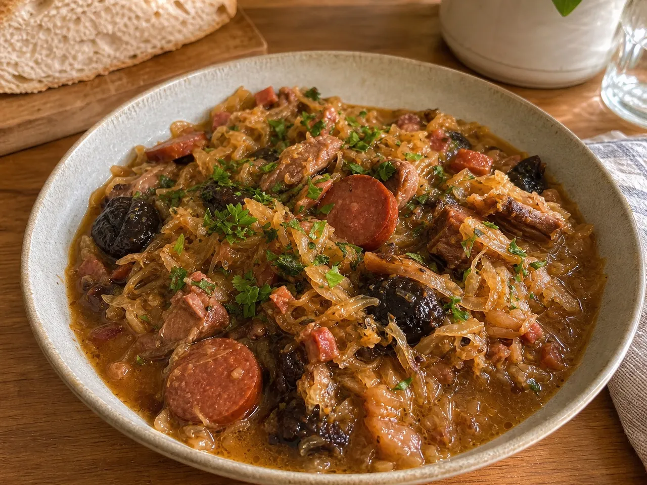 Bigos — served