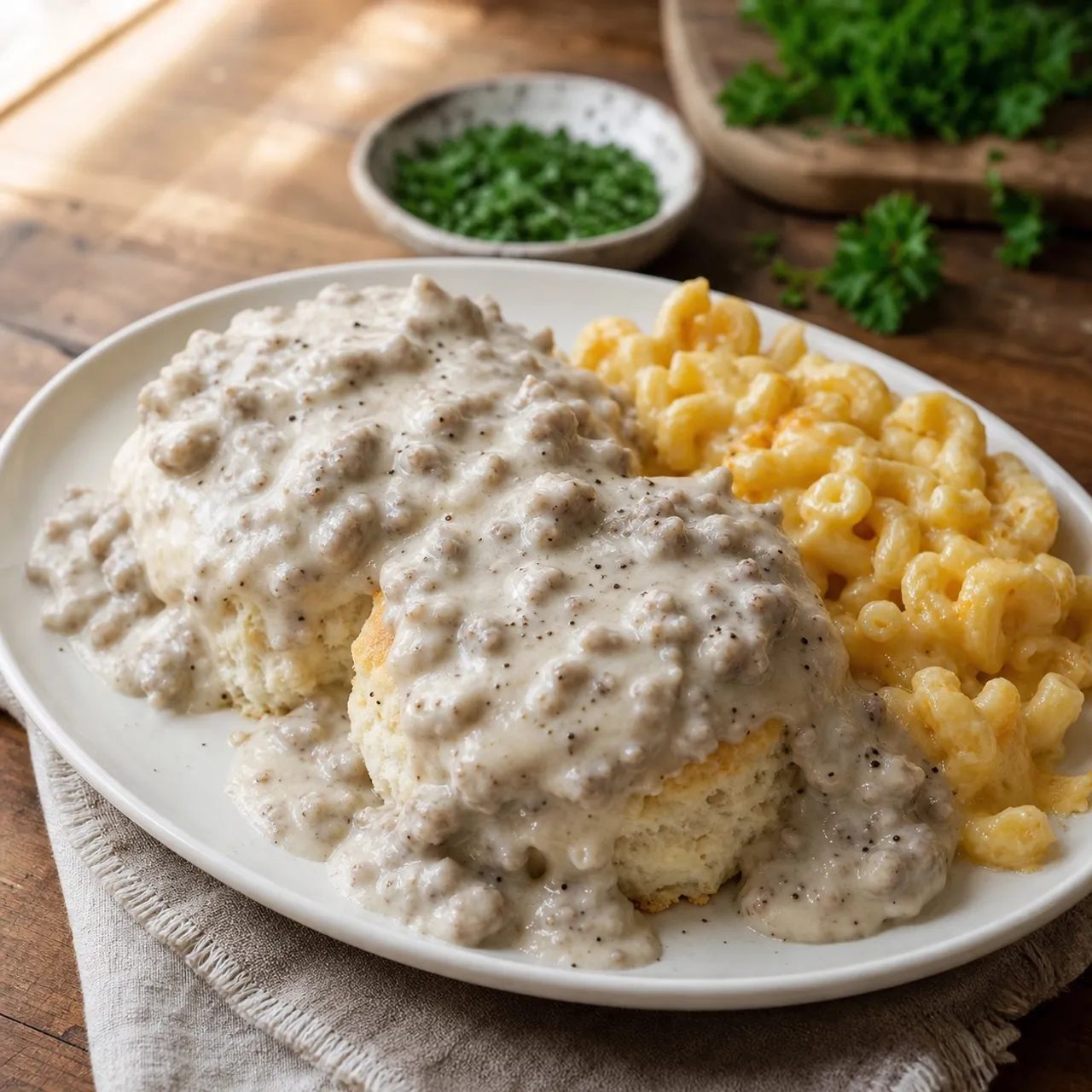 Biscuits and Sausage Gravy — Southern Soul Food recipe