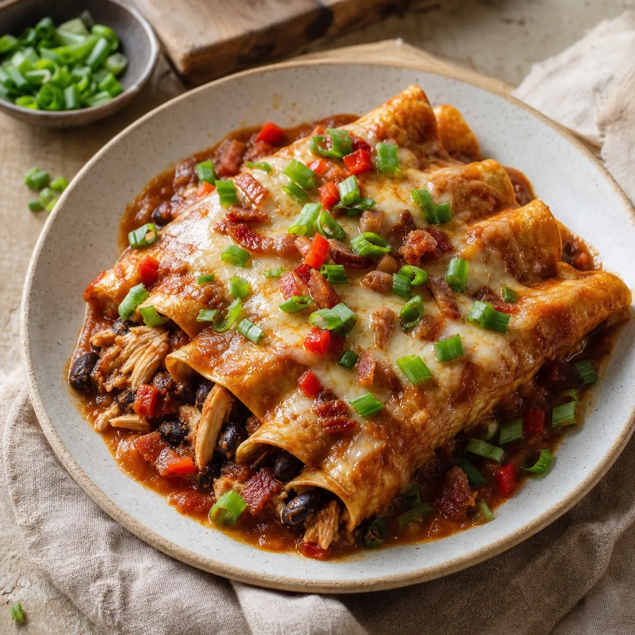 Black Bean Chicken Enchiladas — Chicken & Poultry recipe