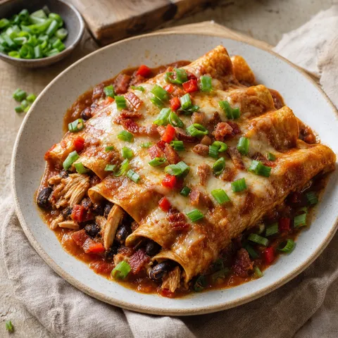 Black Bean Chicken Enchiladas — Chicken & Poultry recipe